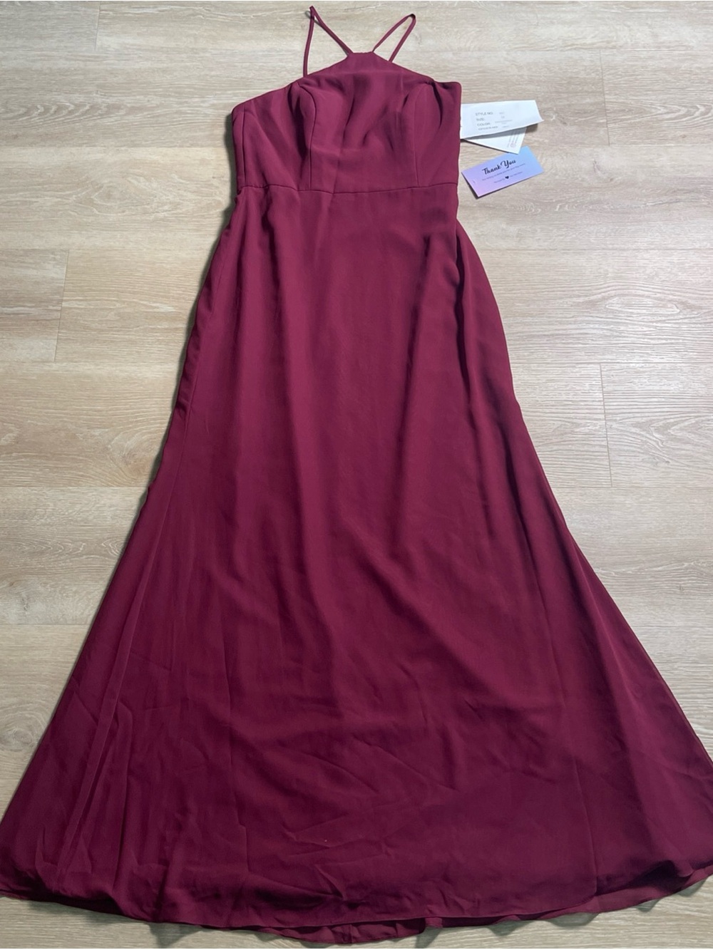 NWT HAYLEY PAIGE OCCASIONS Burgundy Bridesmaid Special Occasion Dress Style 5611